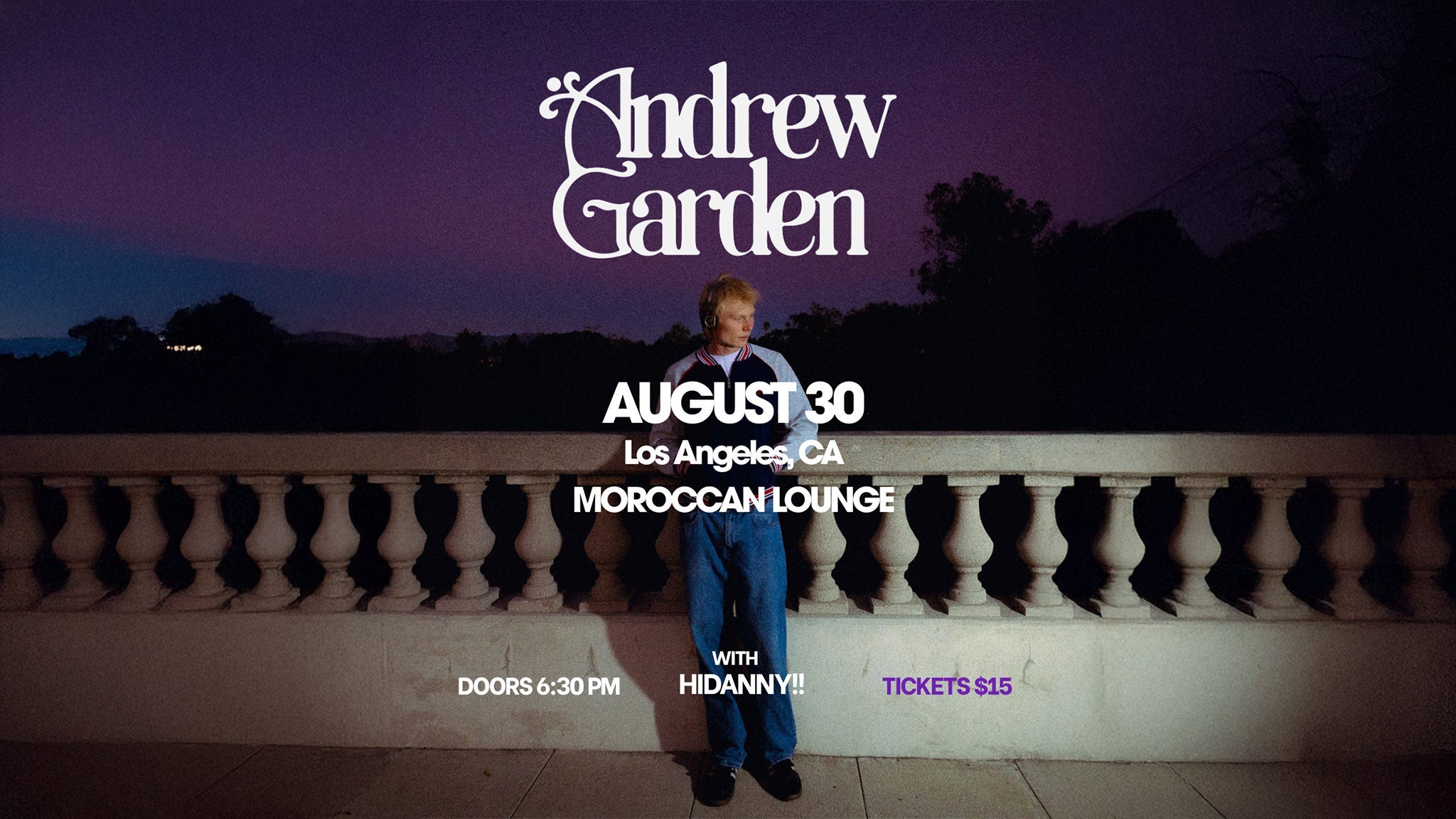 Andrew Garden Tour Tickets
