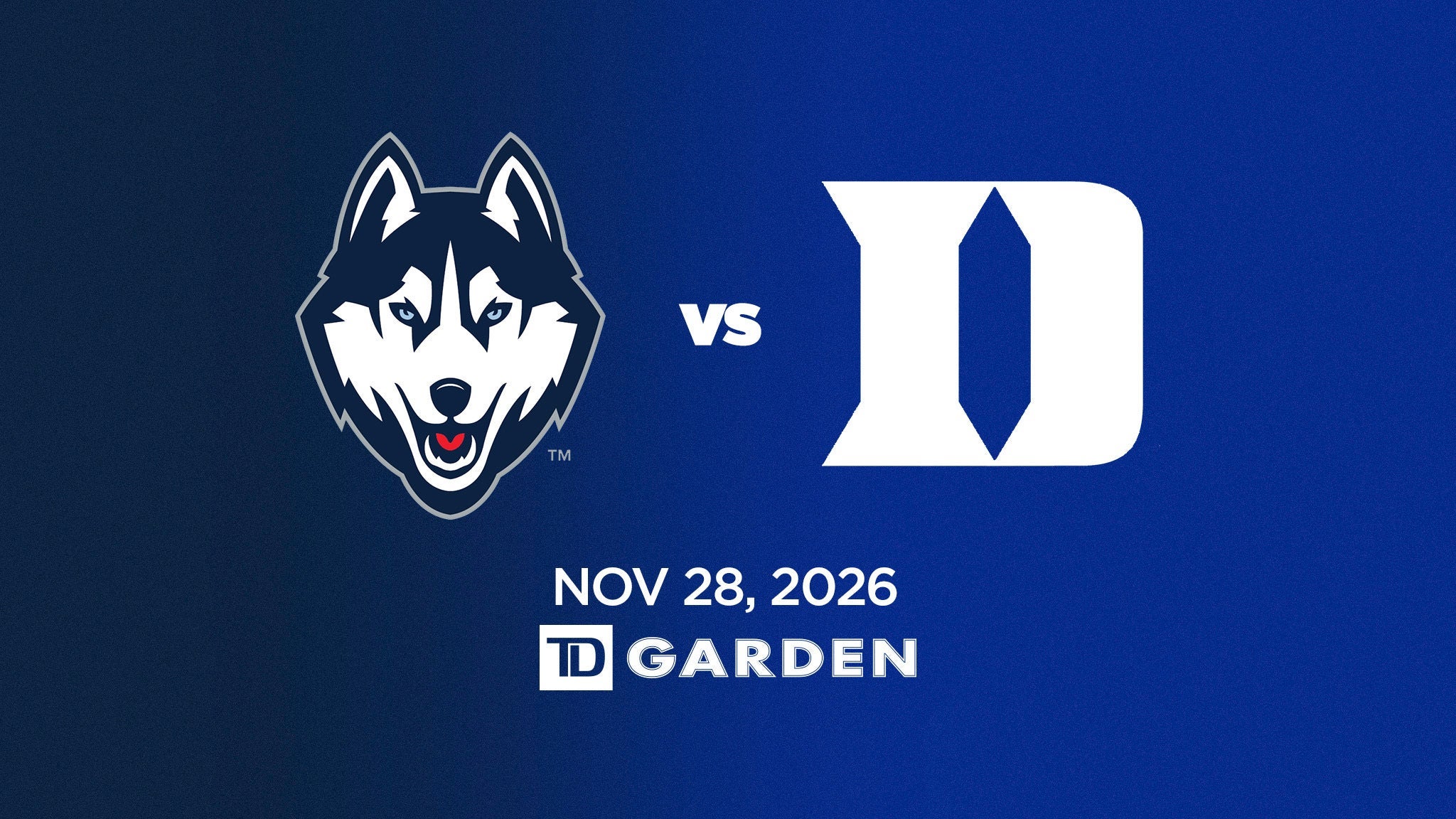 Duke Blue Devils Women's Basketball vs. UConn Huskies