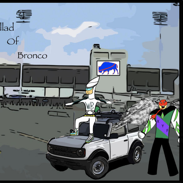 White Ford Bronco